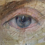 Sarah Spencer - Eye study - 20 x 12cm - Oil on board